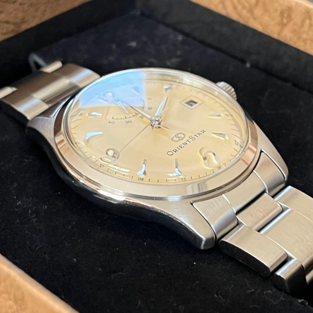 【ジャンク品】ORIENT オリエントスター 自動巻き ベージュ パワーリザーブ