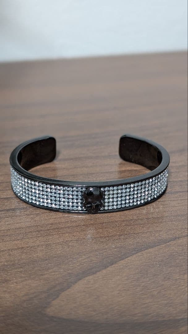 【極美品・希少】Roen × Capanaコラボ スカルバングル スワロフスキー