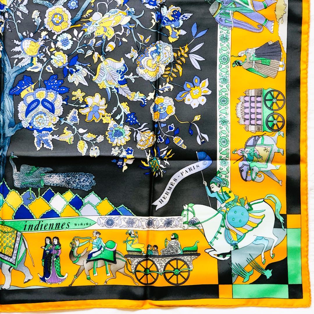 HERMES エルメス カレ90 眩惑のインド スカーフ