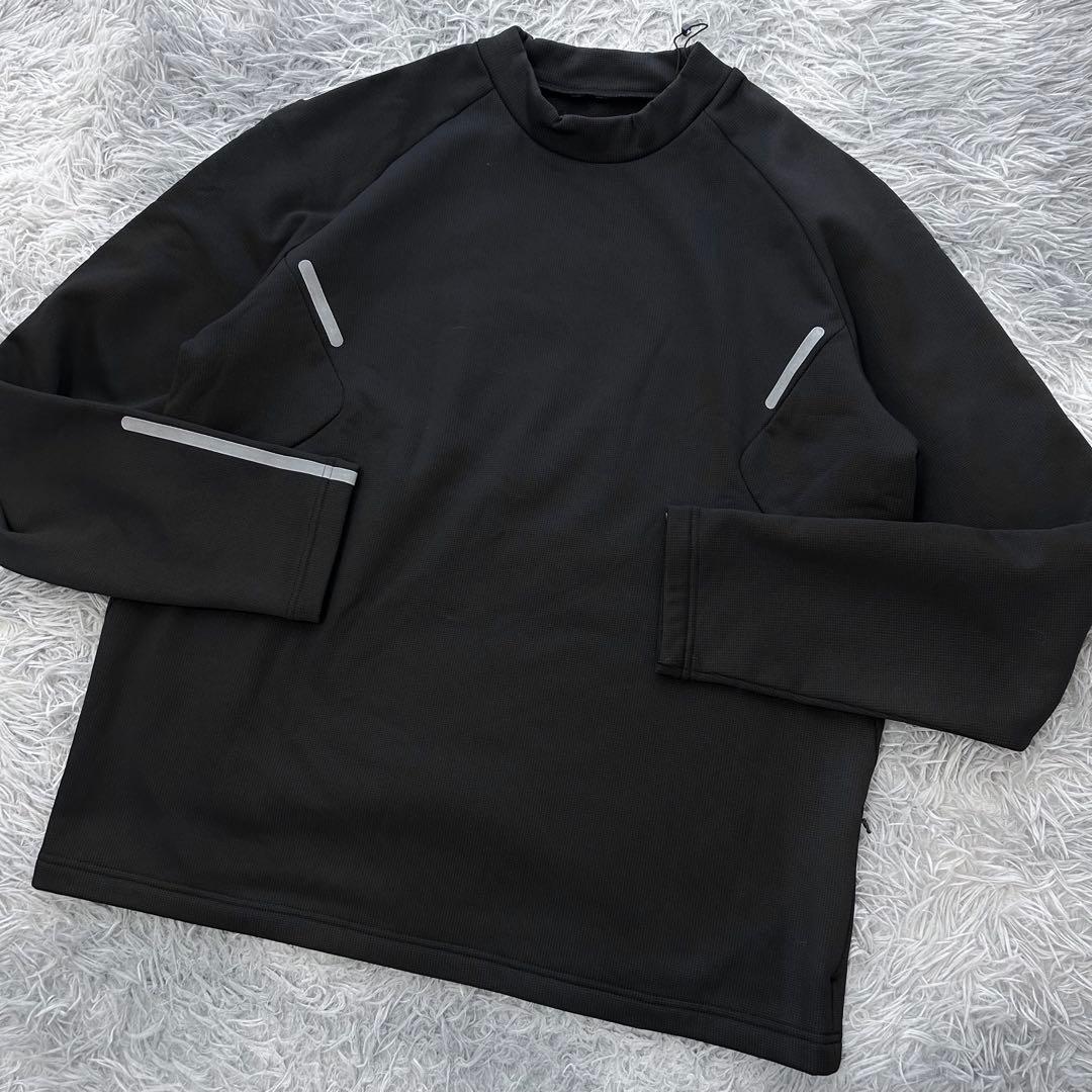 新品　PGG パーリーゲイツ　スウェット　モックネック　裏起毛　ブラック　6