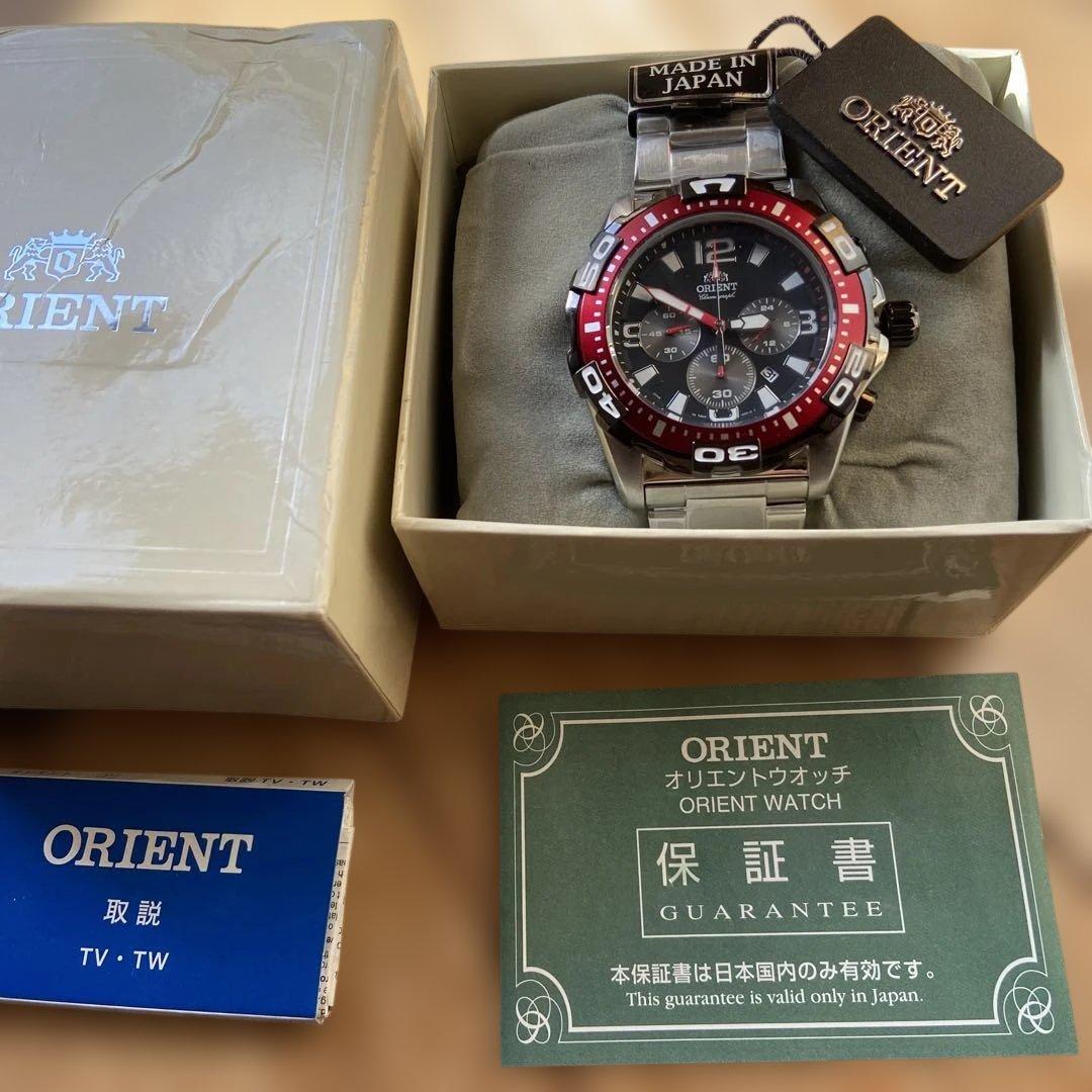 オリエント　ダイバーズ　クロノグラフ腕時計　クオーツ式　未使用品　稼働品