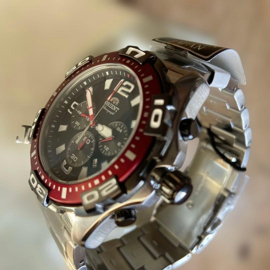 オリエント　ダイバーズ　クロノグラフ腕時計　クオーツ式　未使用品　稼働品