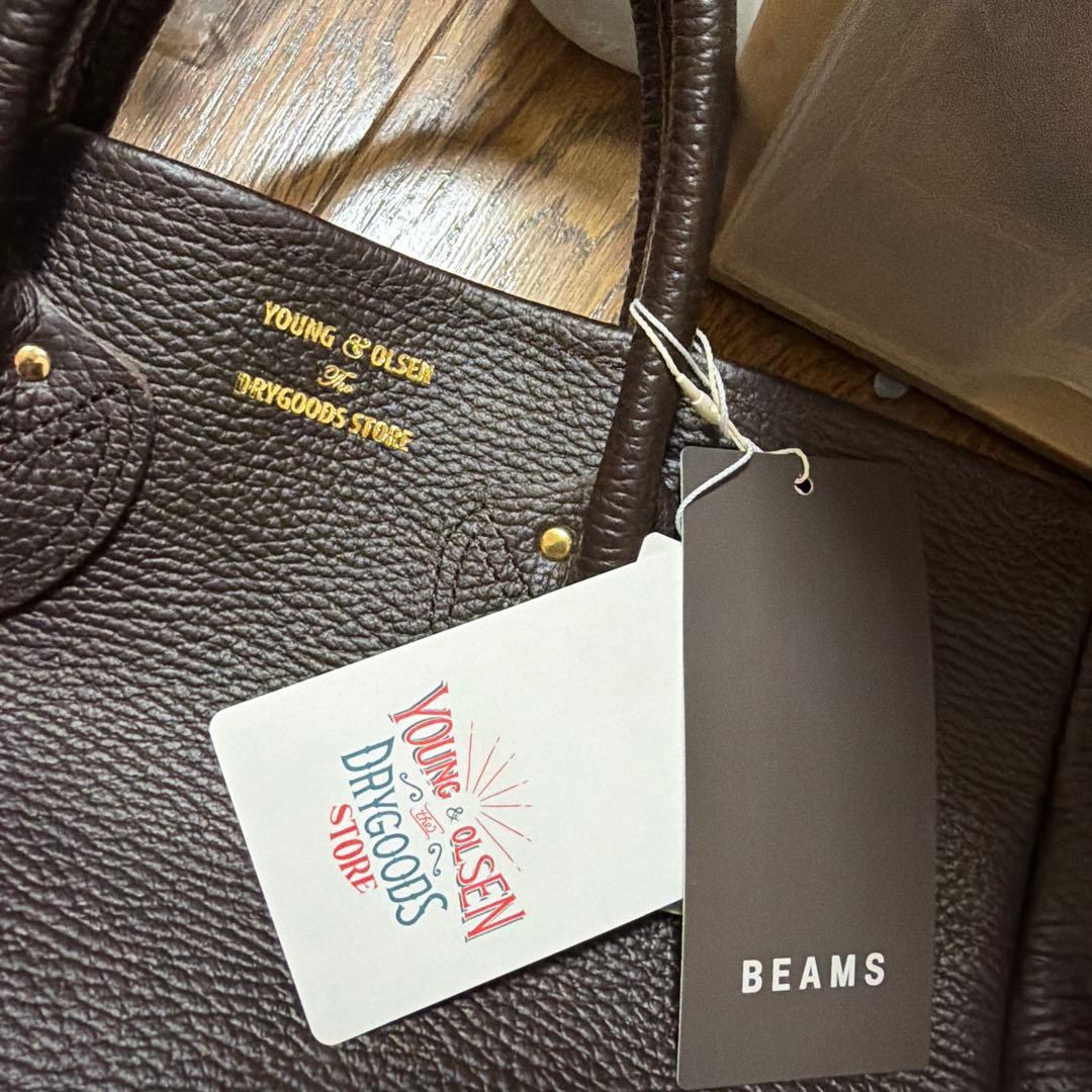 YOUNG & OLSEN ダークブラウン トートバッグ