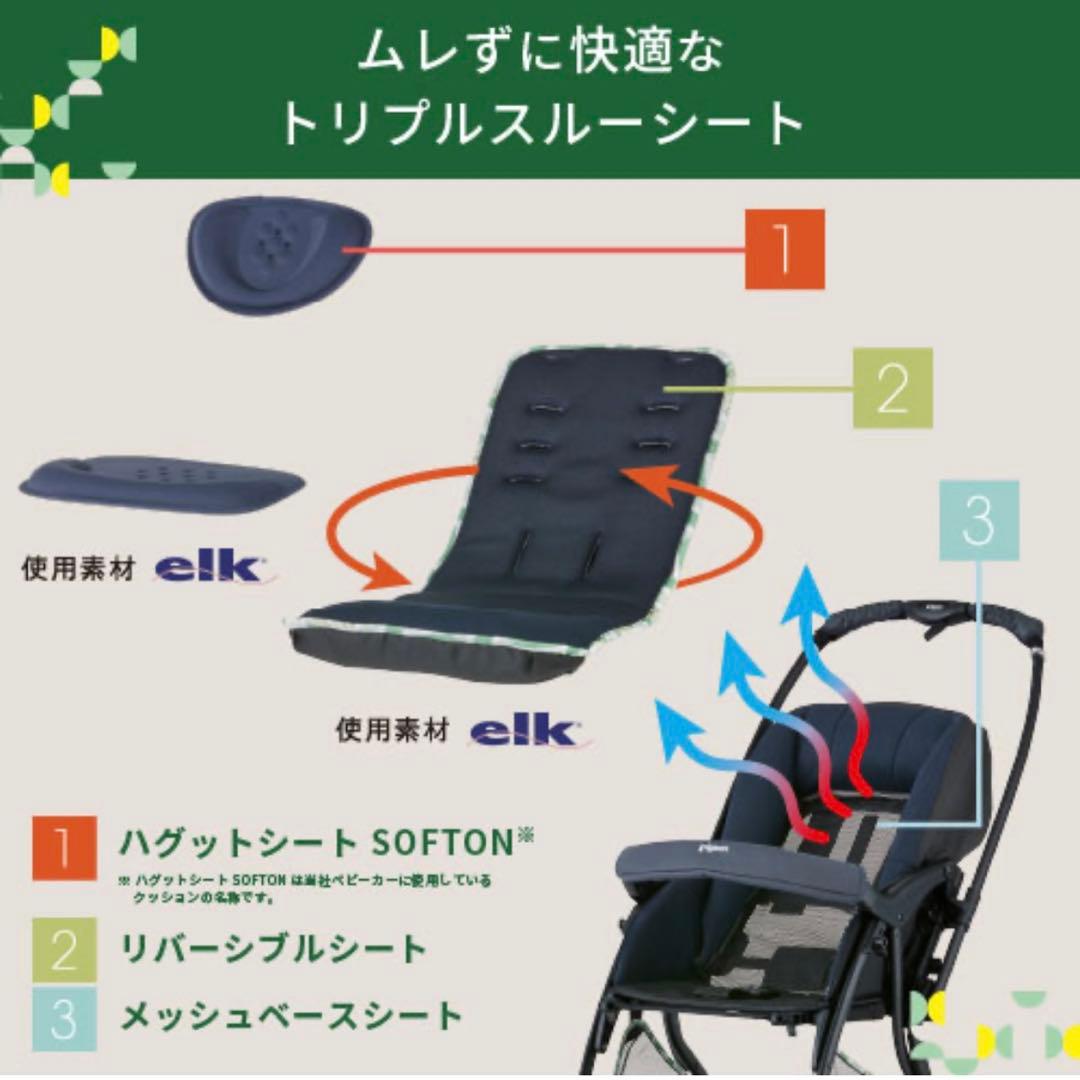 【良品】ピジョン ランフィRB0 カジュアルデニム ベビーザラス限定