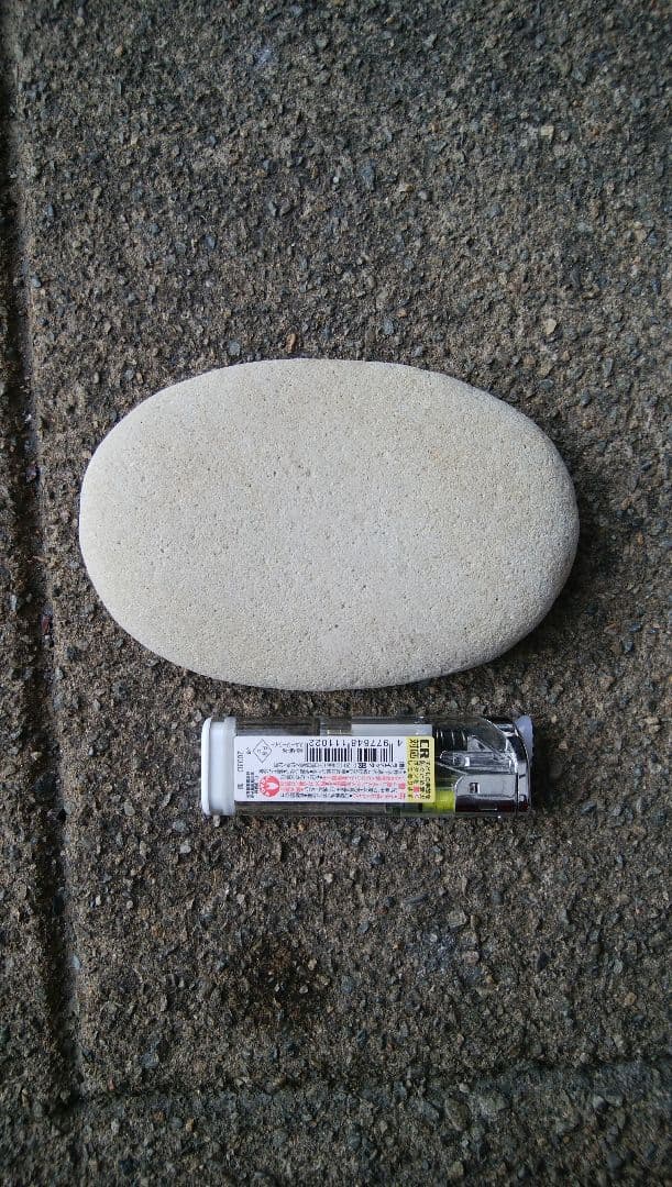 楕円形の石
