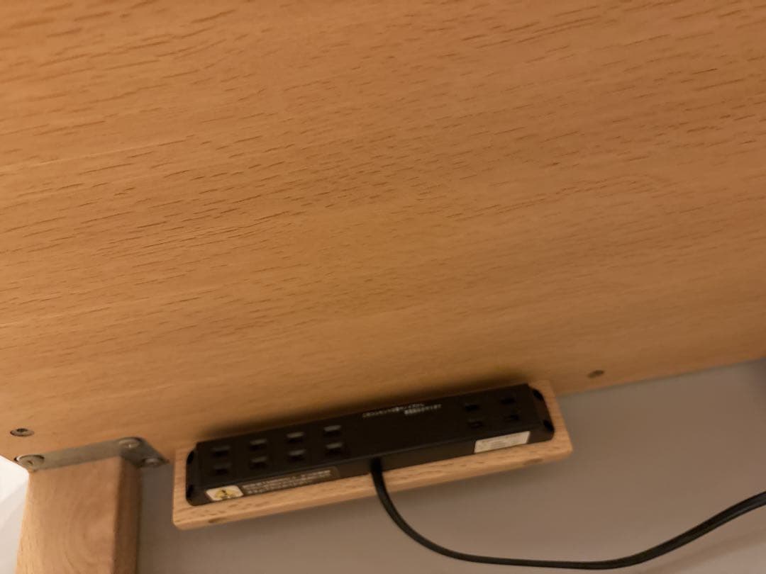 カリモク　木製デスク2台とワゴンの3点セット