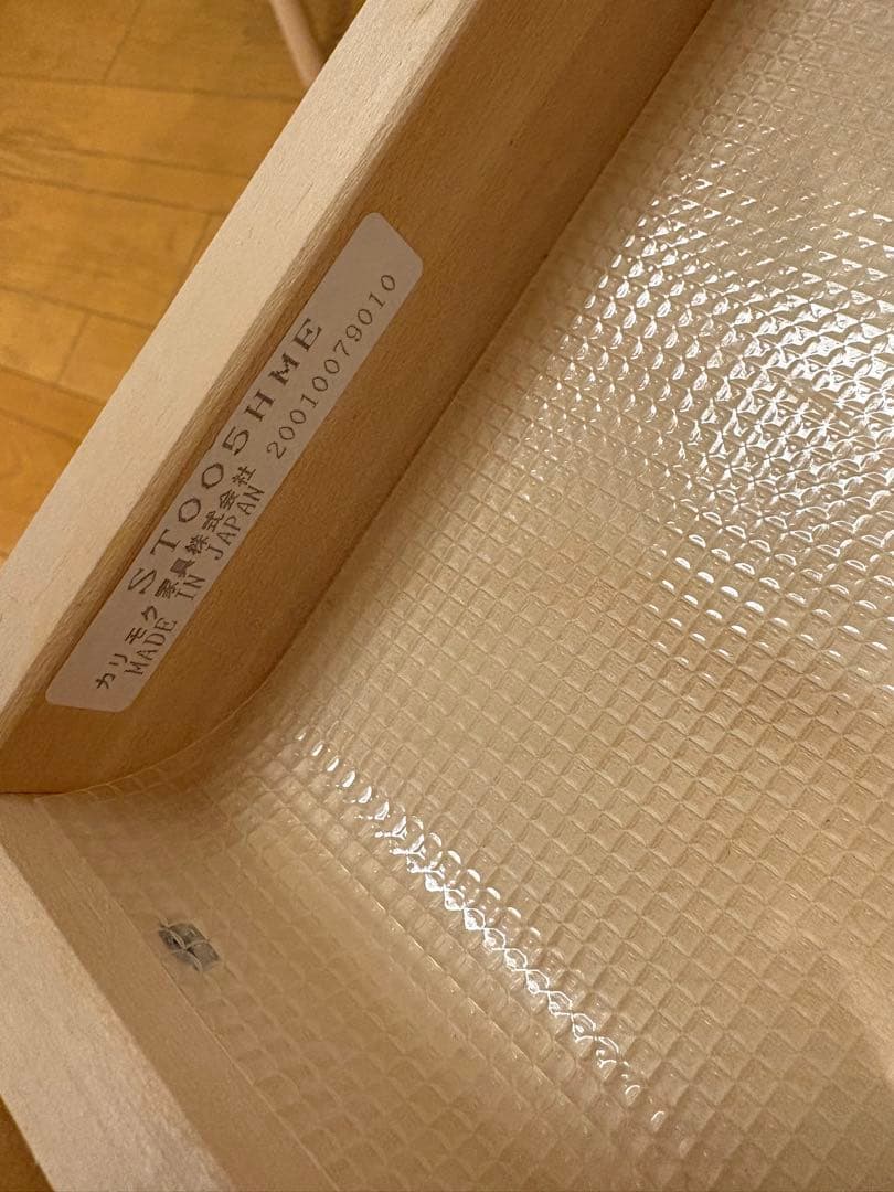 カリモク　木製デスク2台とワゴンの3点セット