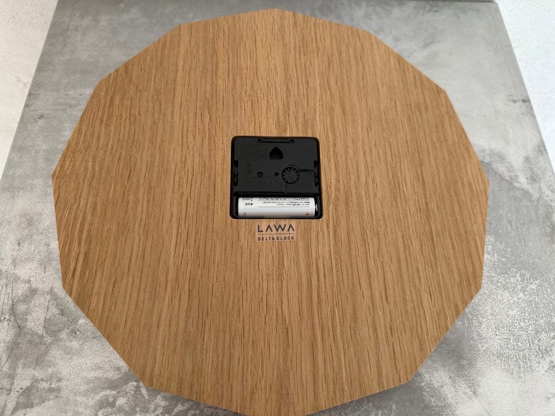 DELTA CLOCK デルタクロック オーク 黒針 LAWA DESIGN