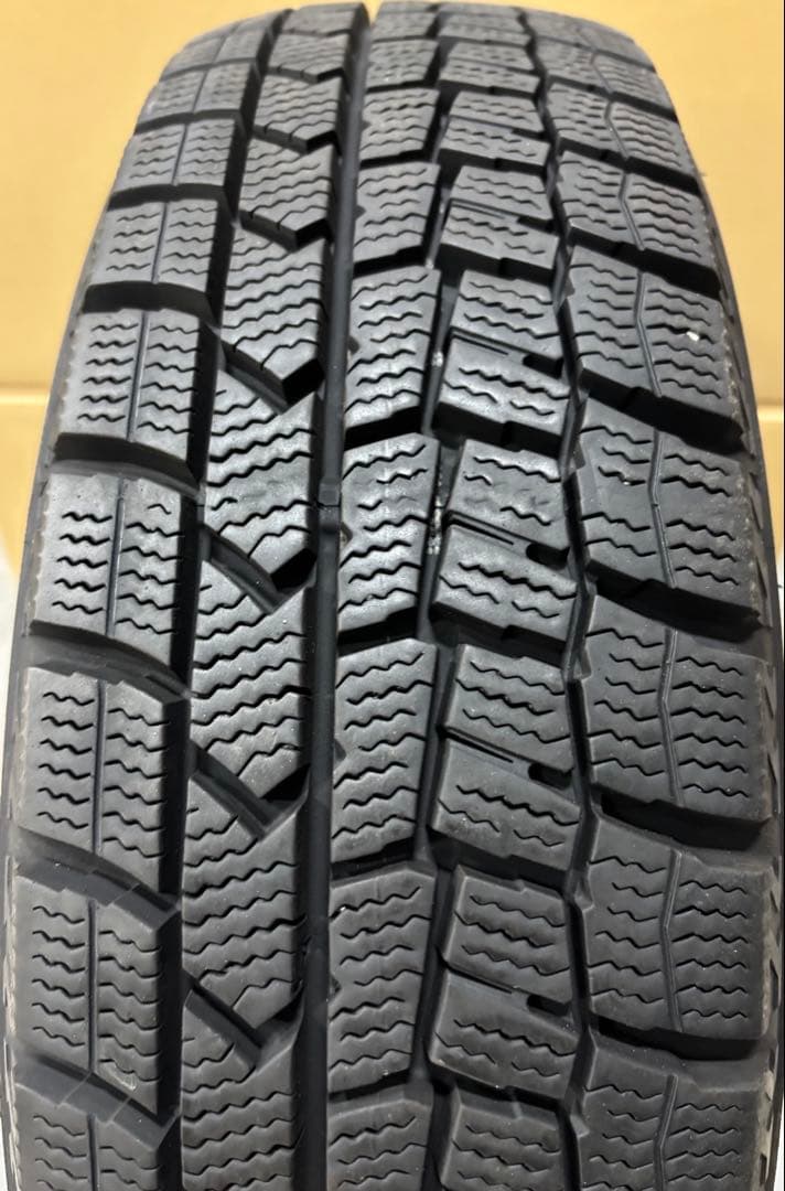 【バリ溝！22年製】155/65R14 ダンロップ　 軽用スタッドレスタイヤ4本