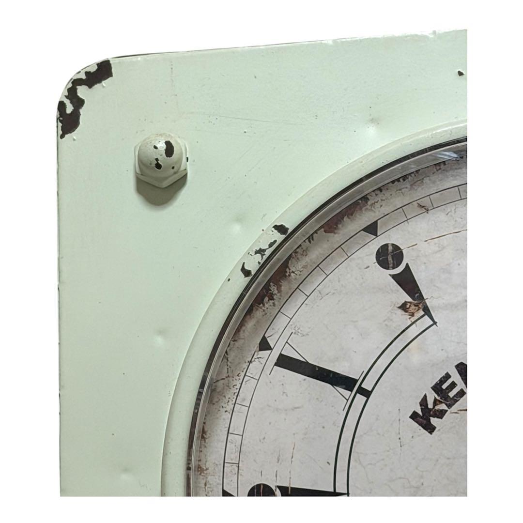 アンティーク調 壁掛け時計 ケンジントン駅 1873 ロンドン シャビーシック