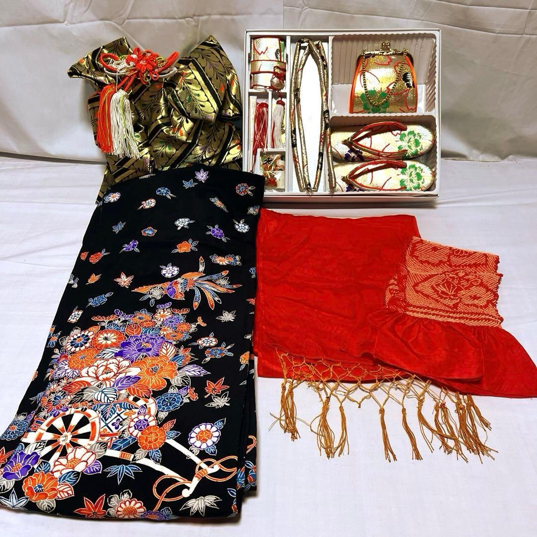 マ*ヨ様 2-上　七五三　舞台衣装　ポリエステル　洗える着物　女の子　着物　7歳