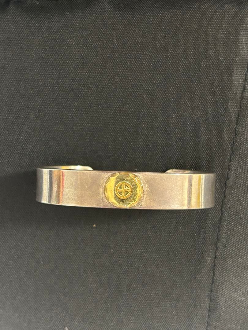 silver501 K18メタルバングル 特注ブレス　シルバー501