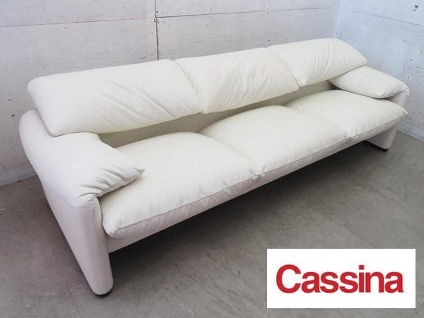 展示品■カッシーナ■242万■総革■マラルンガ■3人掛けソファ■マジストレッティ