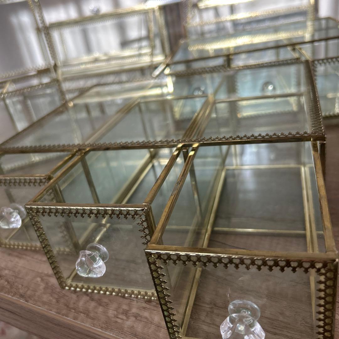 ガラス製コレクションボックスセット