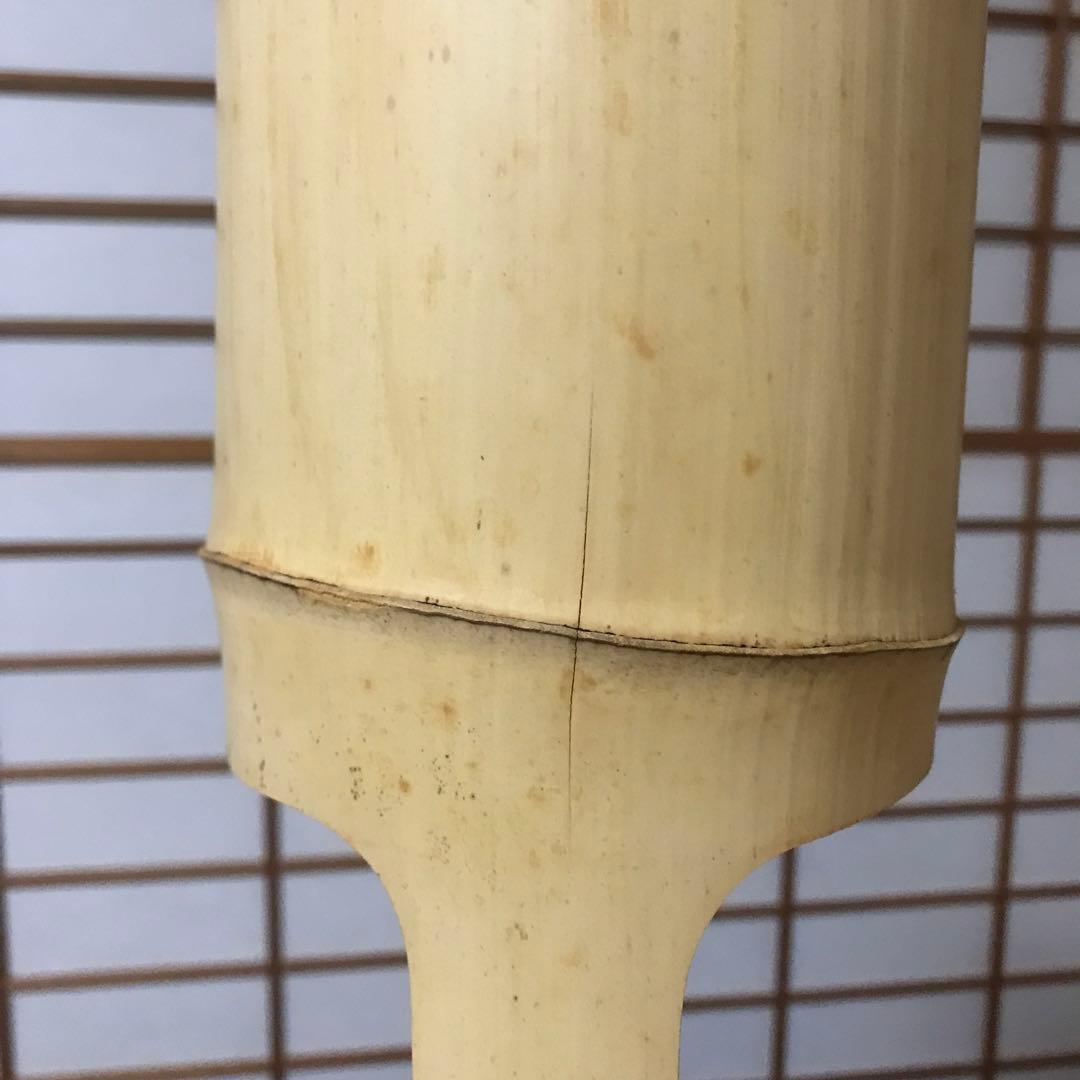 竹　二重切　花入れ　③