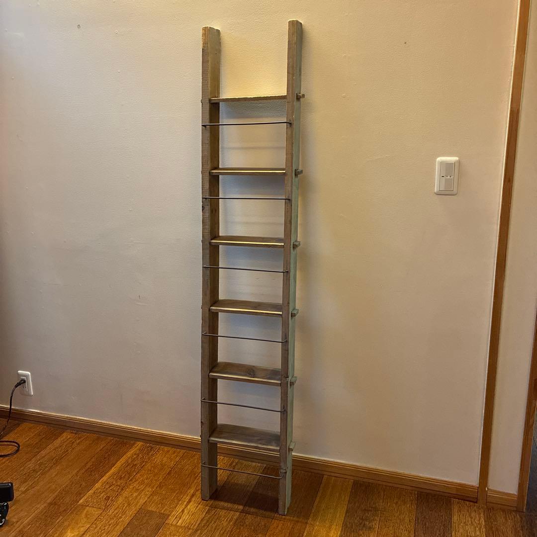 ラダーシェルフ　ハシゴ　棚　古材アンティーク