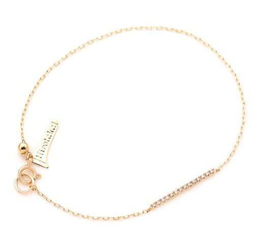 【ヒロタカ】GOSSAMER ショートバーダイアモンドブレスレット