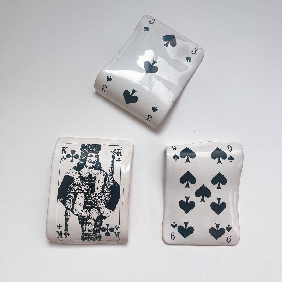 Kuhn Keramik クーンケラミック 陶器トランプ　3つセット