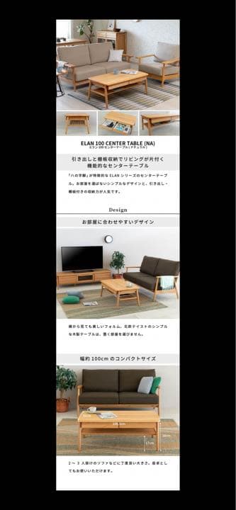 【最終値下げ】ELAN 100 センターテーブル　テーブル　ローテーブル　エラン