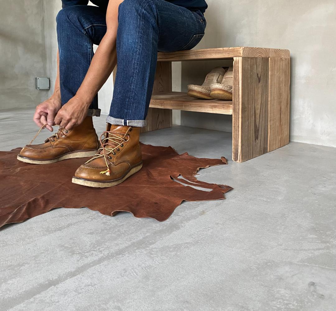 貴重　数量限定　ベンチ　踏み台　サイドテーブル　椅子　古材　観葉植物　シューズ