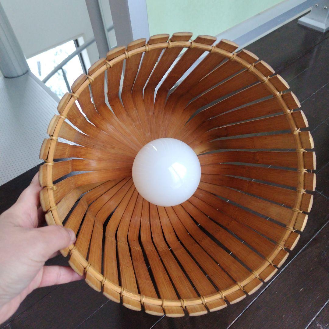 昭和レトロ当時物 1950-1970年物 バンブー 竹シェード ペンダントライト