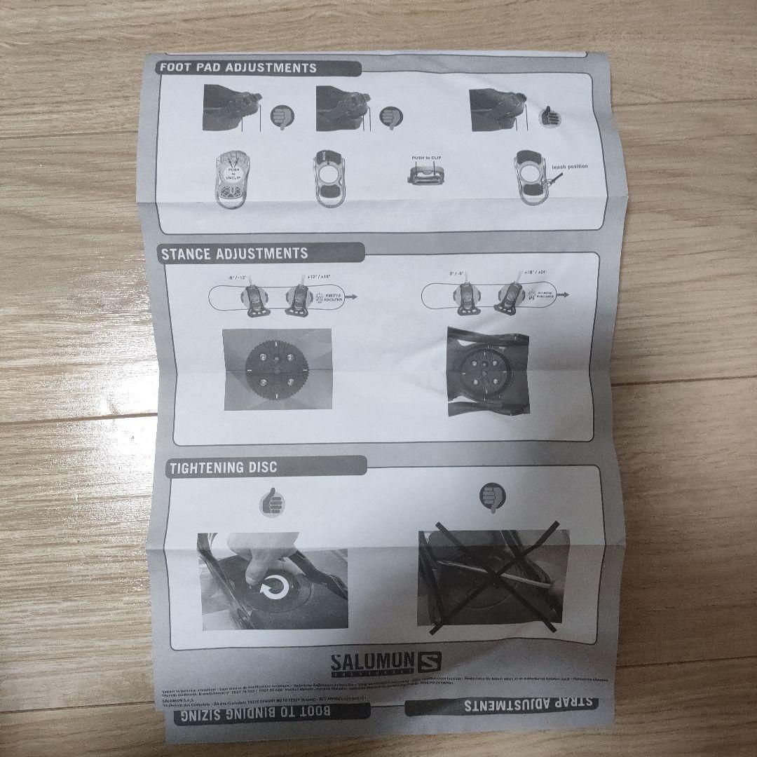 SALOMON UNITE KID スノーボードXSビンディングサロモン黒