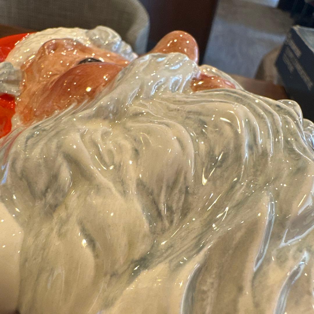 80's ロイヤルドルトン サンタクロース フェイス 陶器 England 美品