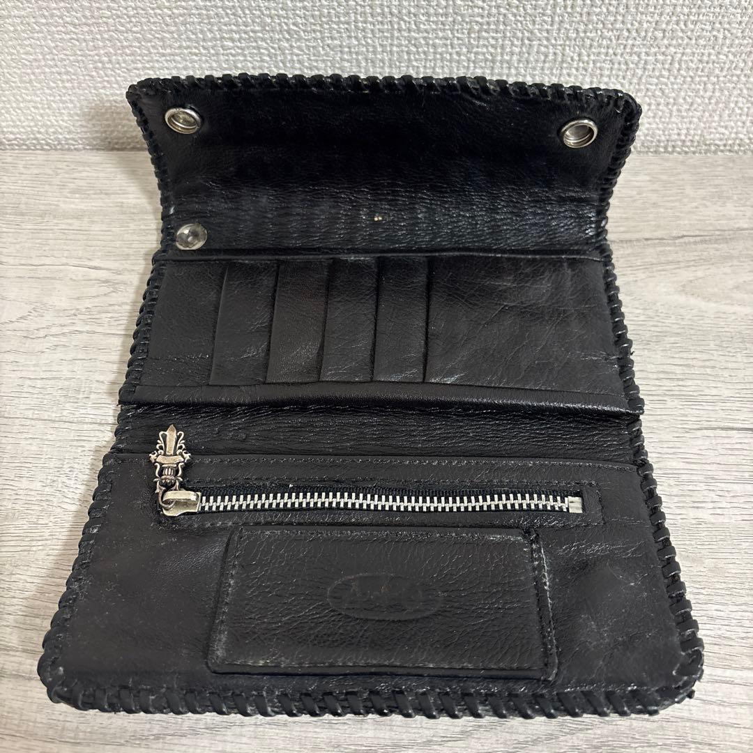 A&G 黒レザー 長財布