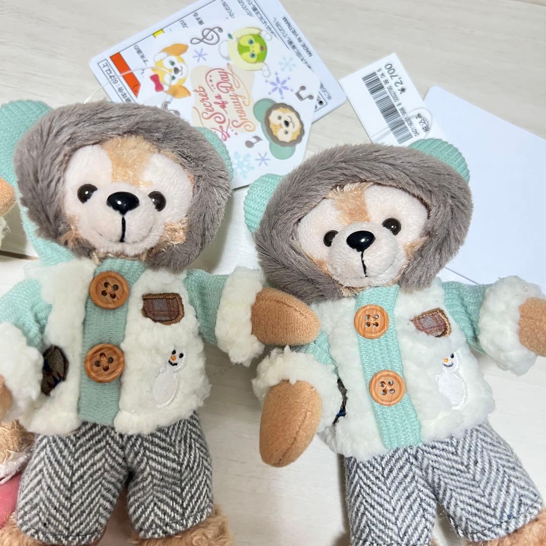 【新品未使用】シークレットオブスノーウィーデイ　ダッフィー ぬいば　4つ