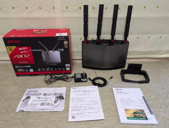 ユキ　Buffalo wi-fiルーター WXR-6000AX12S