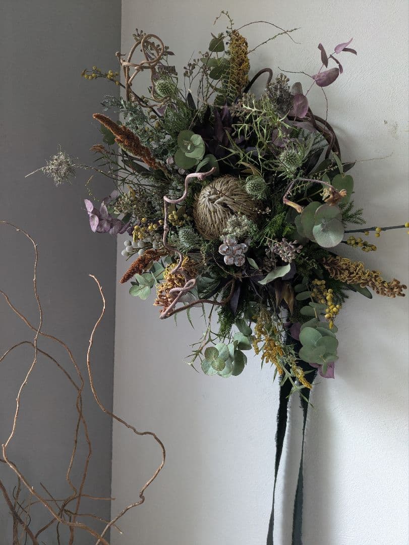 ドライフラワー　オブジェ　バンクシア