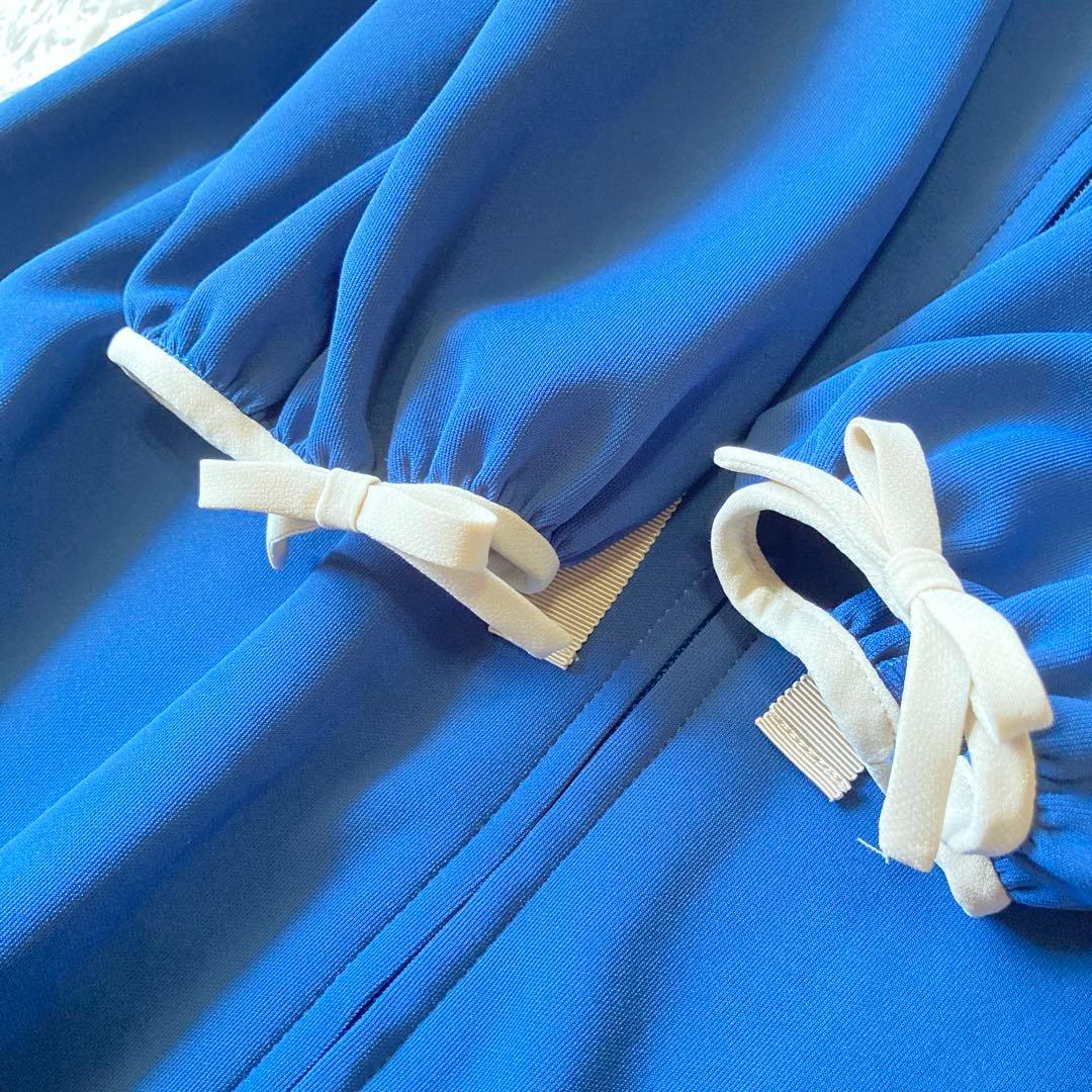 【近年】未使用に近い　エムズグレイシー　ジップアップ　ロングパーカー　リボン40