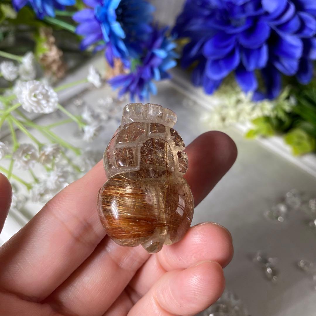 レッドルチルクォーツ 貔貅