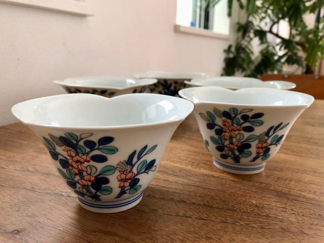 Dora　今泉今右衛門　小鉢　5点　今右衛門　人間国宝　蓋付き椀追加