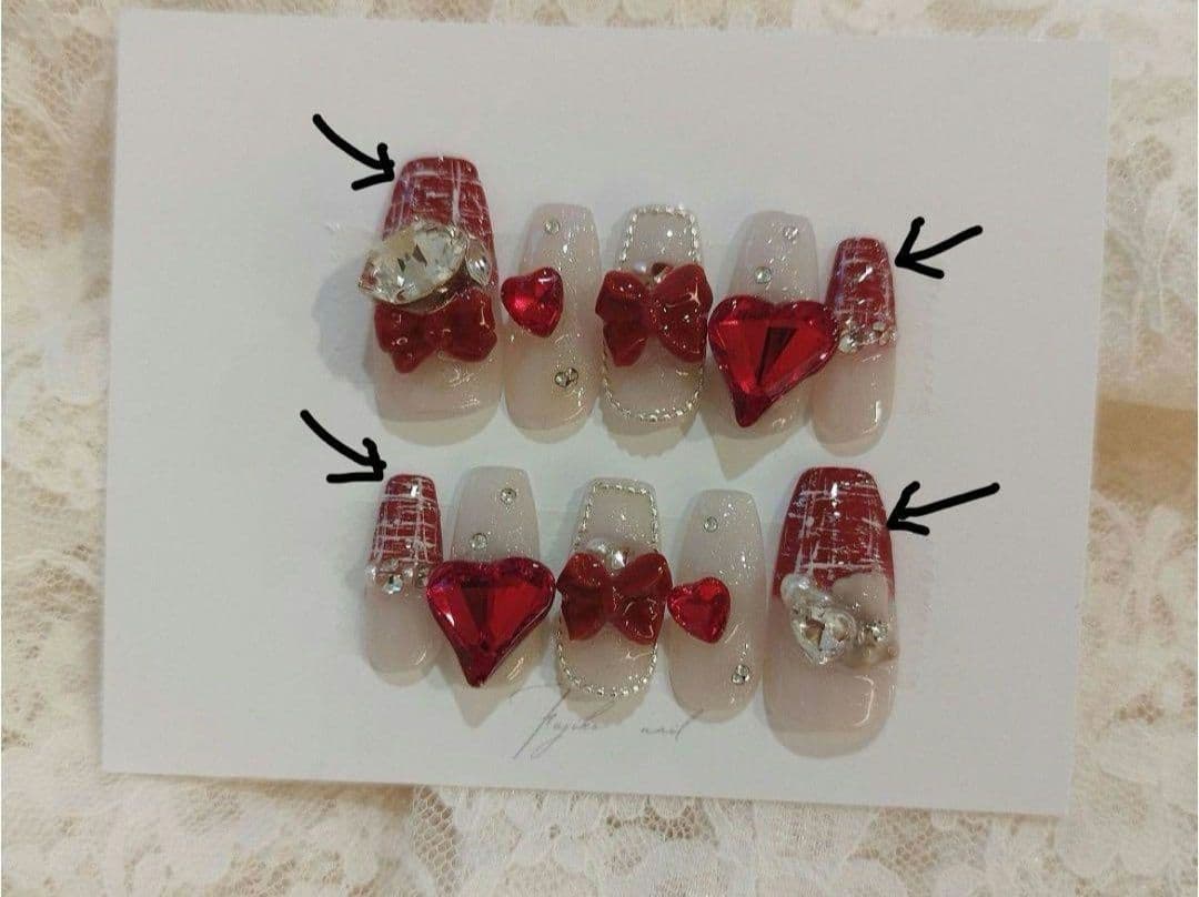 藍ページ 2点分 ネイルチップオーダー