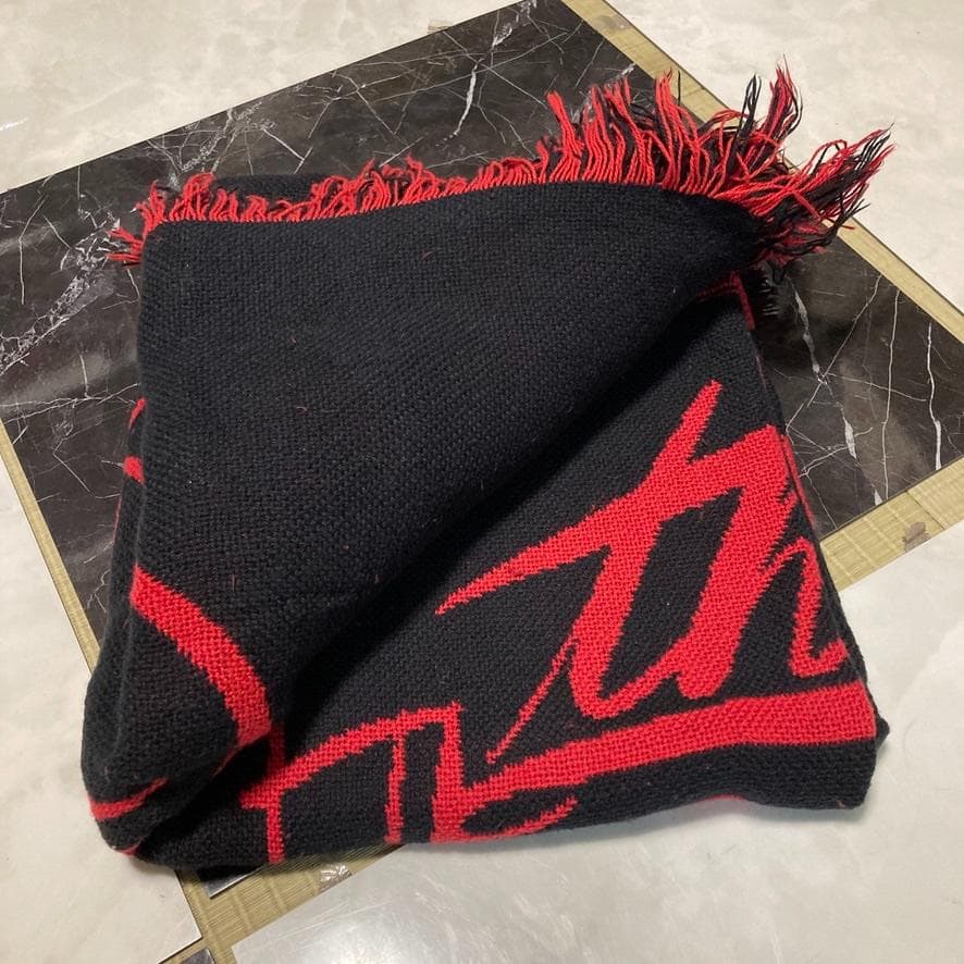 BNDW バンド ラグ マット ブランケット 古着 ローリングストーンズ