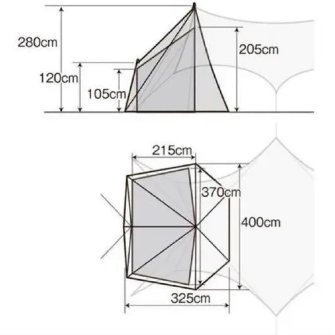 スノーピーク　タープエクステンション4アイボリー