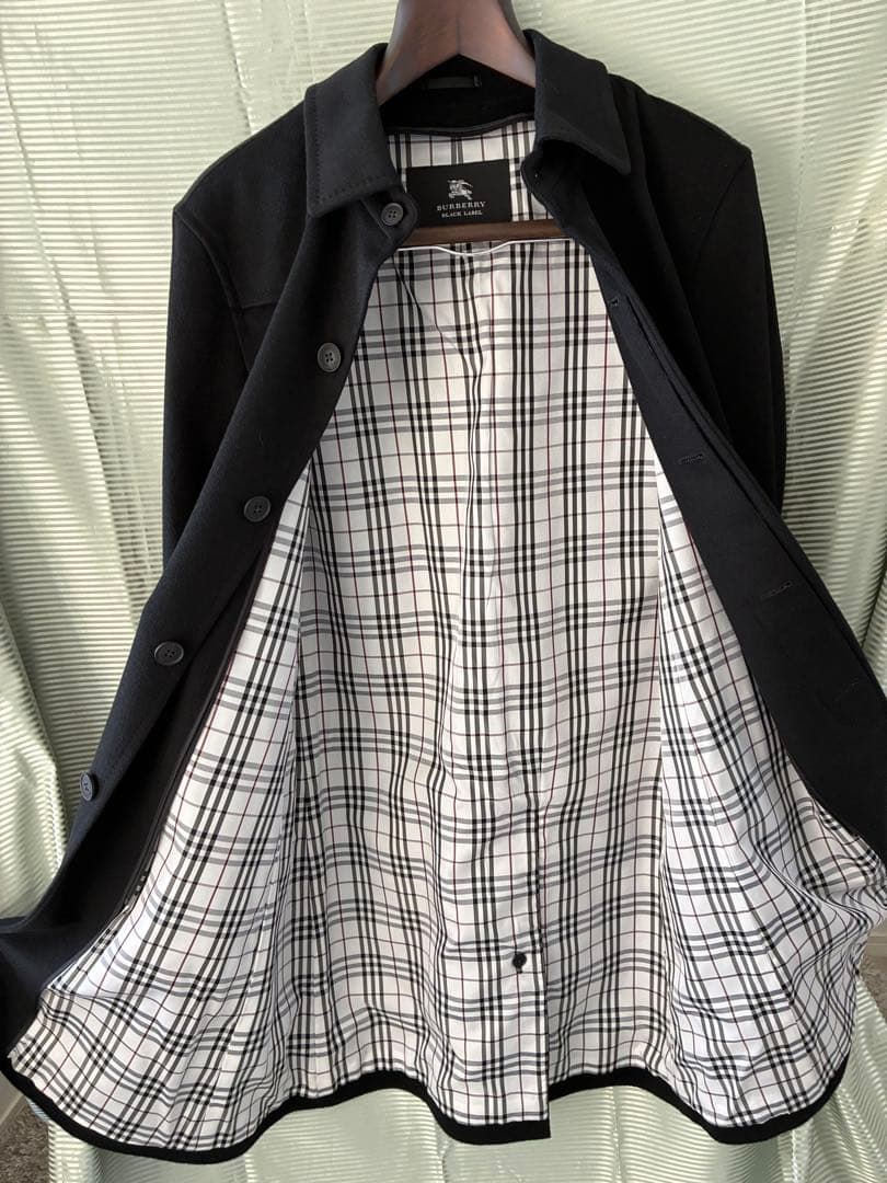 バーバリー　BURBERRY BLACK LABEL ステンカラーコート LL