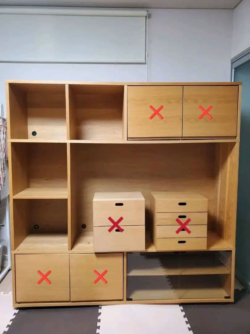 無印良品　スタッキングキャビネット　扉2セット付き