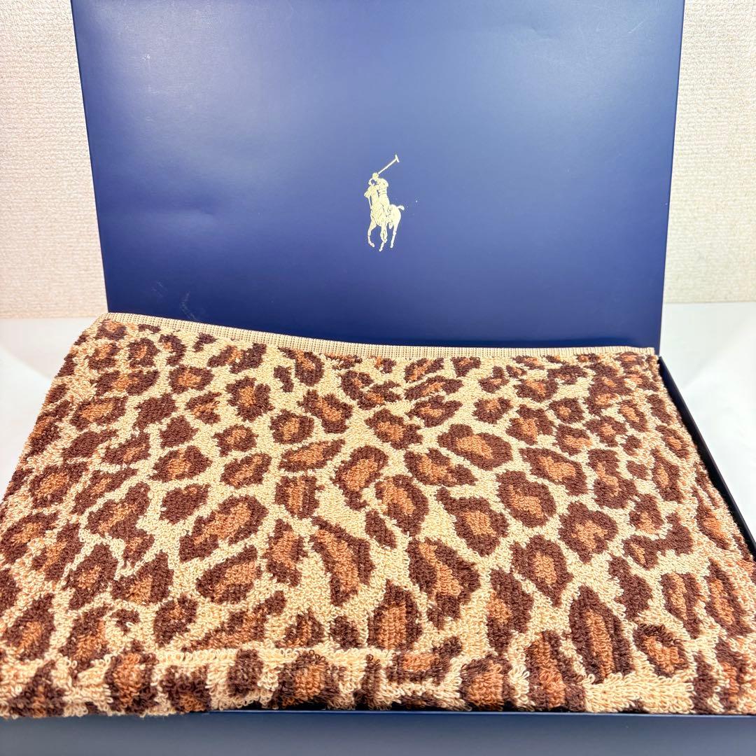 新品　Ralph Lauren USA製　アメリカ製　バスタオル　レオパード