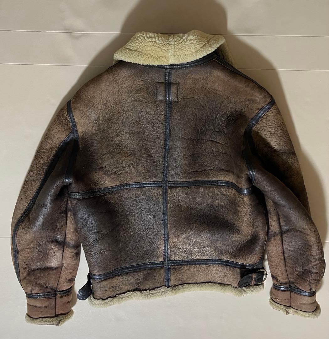 insignia leather ミリタリー B-3 フライトジャケット　70s