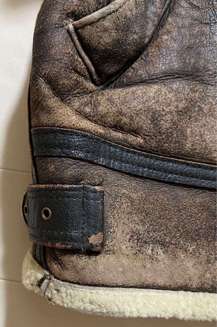 insignia leather ミリタリー B-3 フライトジャケット　70s