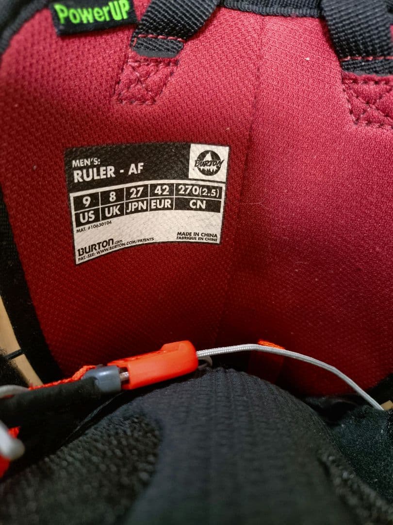 BURTON スノボブーツ　RULER ASIAN FIT 27cm 超美品