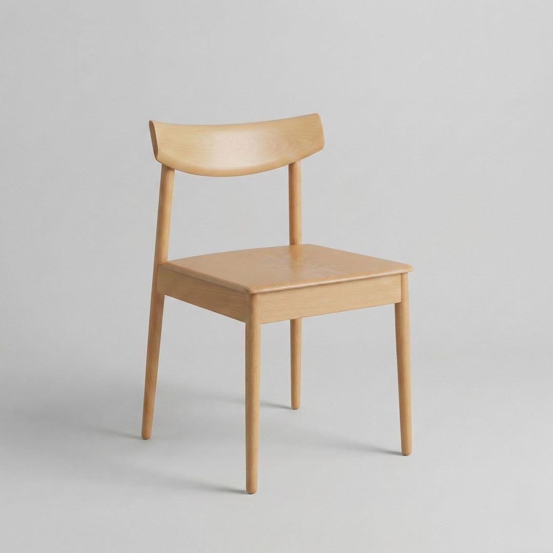 【1/2】飛騨産業 キツツキ nae ダイニングチェア 板座 FC201 ビーチ