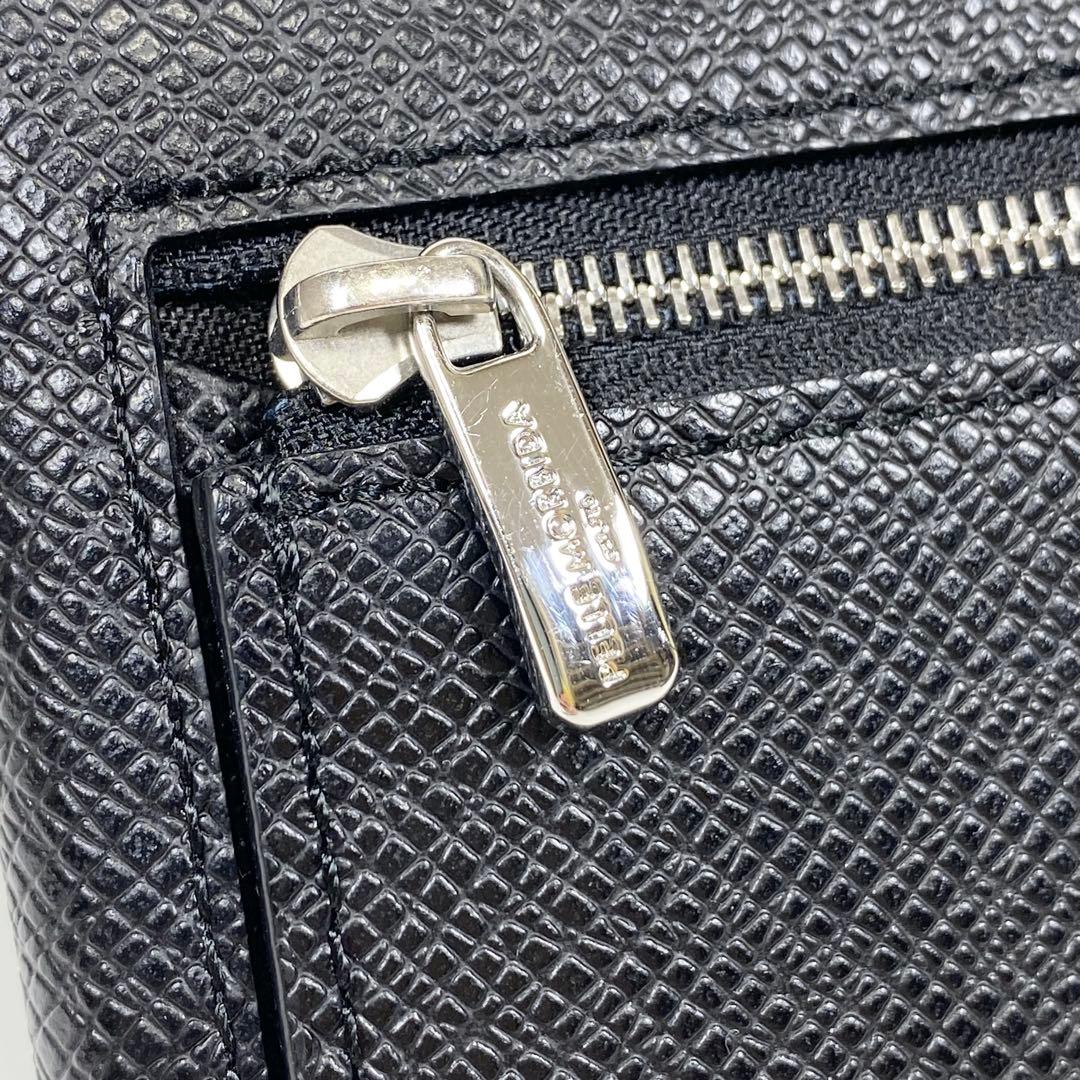 【美品】PELLE MORBIDA BA329ブラック ミニウォレット