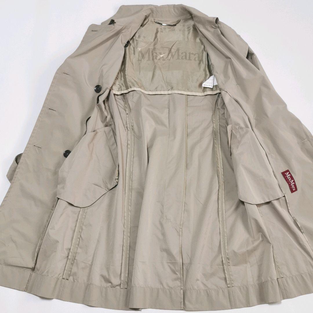 【美品✨】マックスマーラ　トレンチコート ロング ダブル ベルト ベージュ М