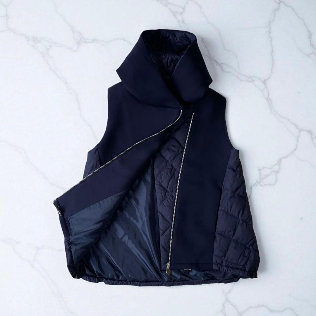 MARECHAL TERRE マルシャルテル ダウンベストパーカー ネイビー M