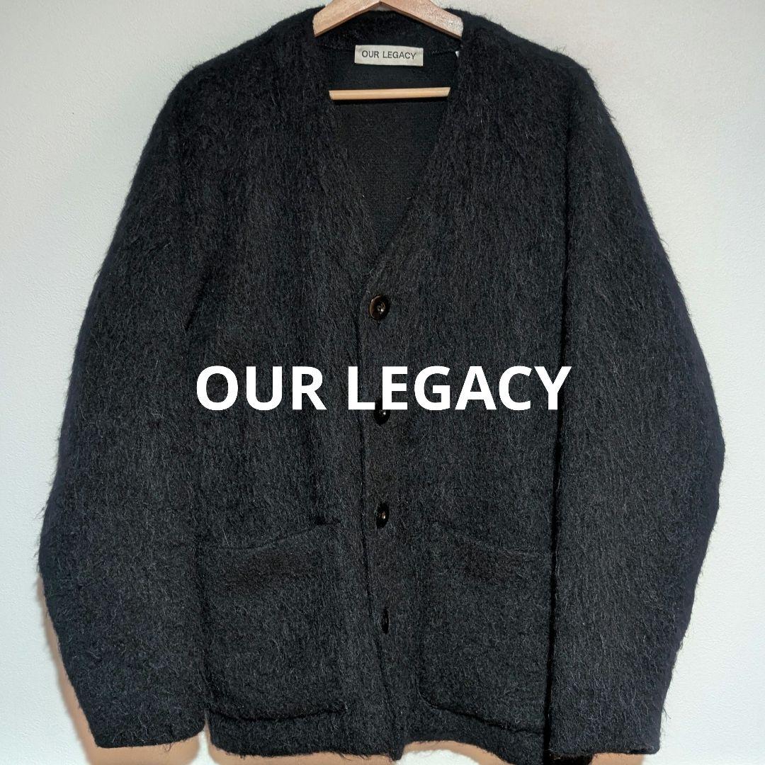 OUR LEGACY アワーレガシー　ブラック　モヘアカーディガン