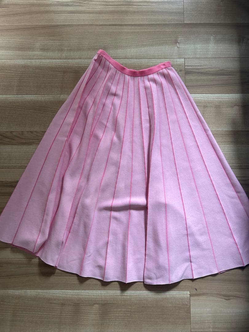Drawn ピンク プリーツスカート