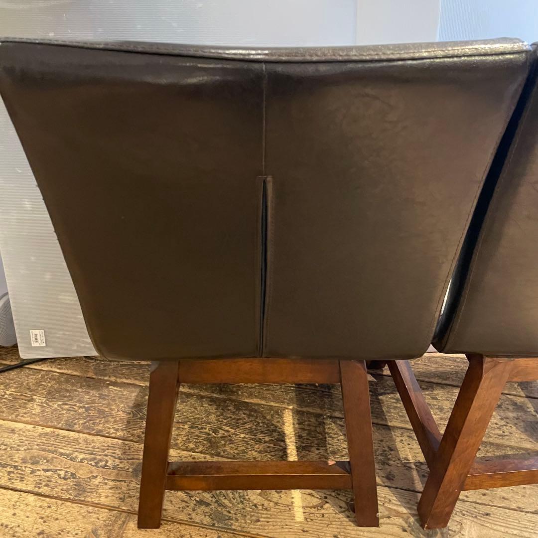 MORISHIGE モリシゲ 北欧風 アンティーク回転チェア2点セット